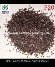 Brown Colour Aluminium Oxide Shot Blasting Material Excellent Wear Resistant